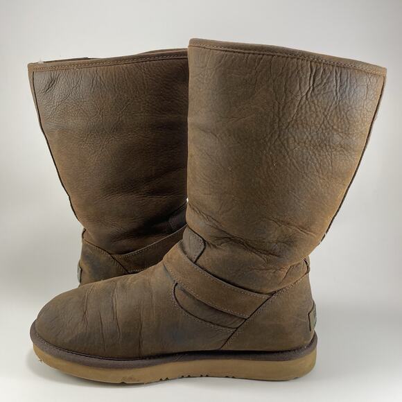 Ugg Australia Kensington Sutter Toast Brown 1005374 Boot Womens Size 9 - Picture 11 of 11